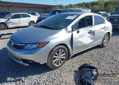 2012 Honda Civic Ex from USA, damaged, VIN 19XFB2F81CE050513